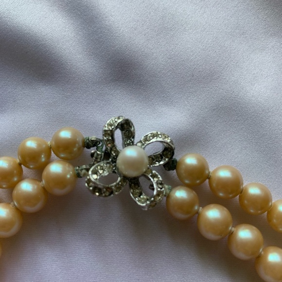 Vintage Duchess Simulated Pearls Necklace and Bracelet Set with tag - Picture 2 of 9